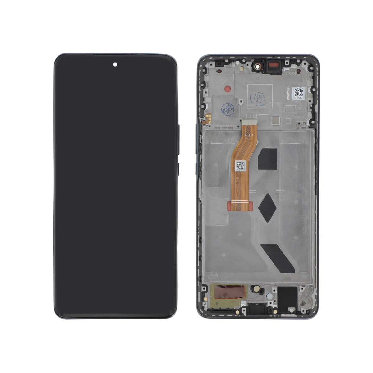 Écran complet Honor Magic6 Lite – Noir – Qualité d'origine – avec châssis