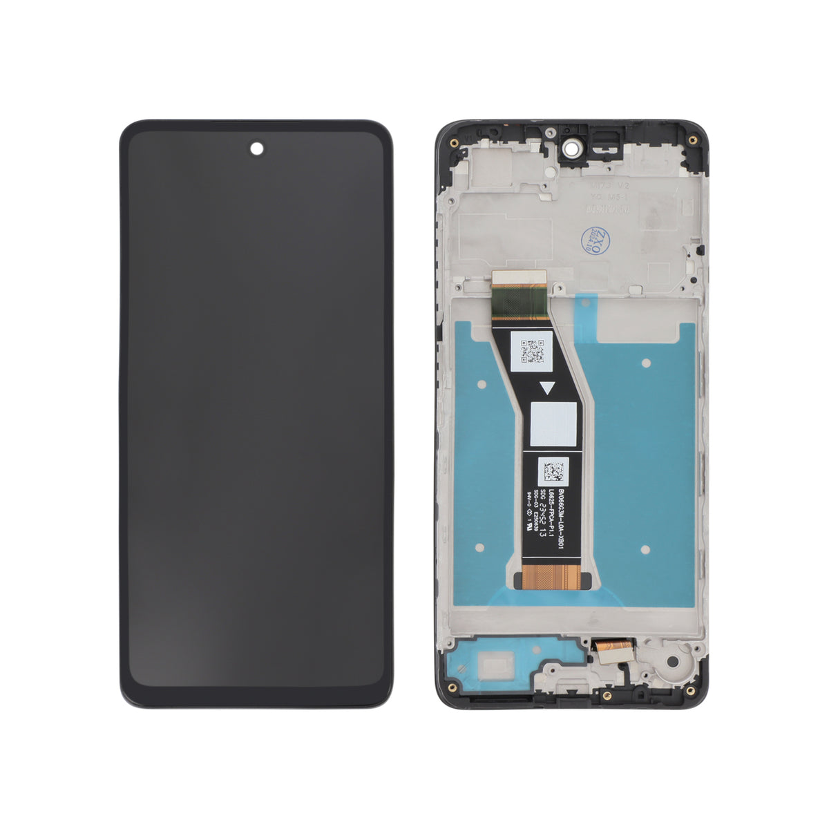Écran complet Moto G04s / Moto G04 – Noir – Qualité d'origine – avec châssis