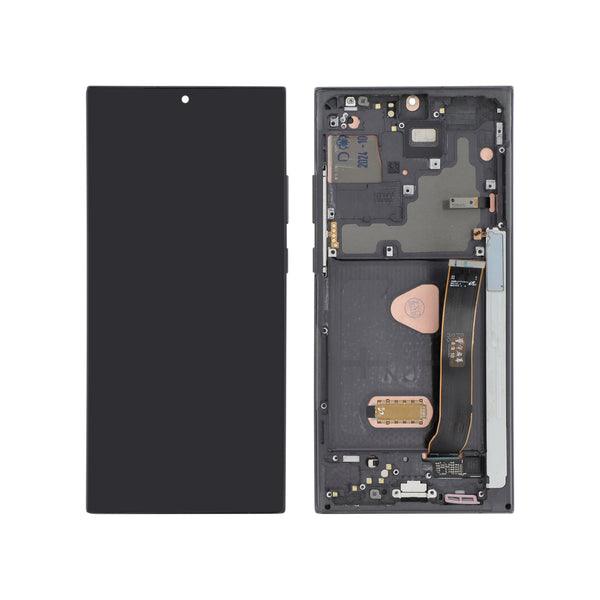 Écran complet Galaxy Note 20 Ultra – Noir – Qualité d'origine – avec châssis
