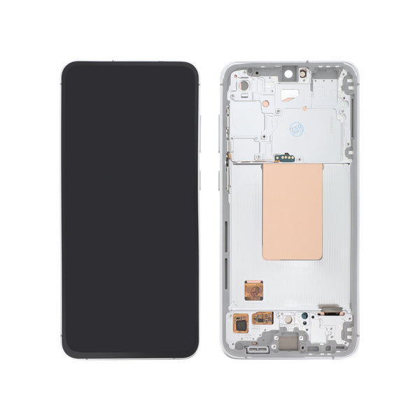 Écran complet Galaxy S24 FE – Argent – Qualité d'origine – avec châssis
