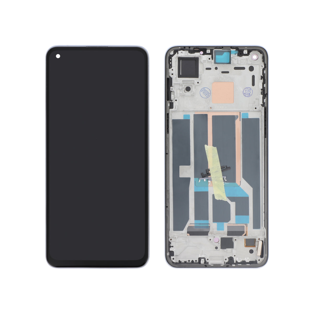 Écran complet OnePlus Nord 2T / Nord 2 – Noir – Compatible OLED – avec châssis