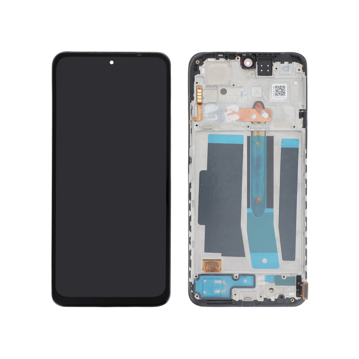 Écran complet Redmi Note 11S – Noir – Compatible OLED – avec châssis