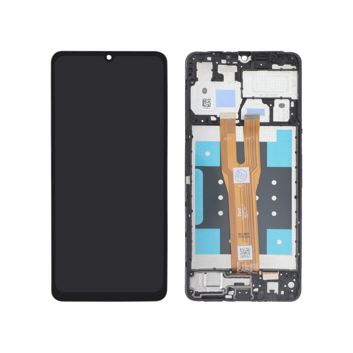 Écran complet Galaxy A06 – Compatible LCD – avec châssis