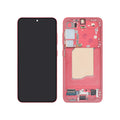 Écran complet Galaxy S25 – Rouge Corail – Qualité d'origine – avec châssis
