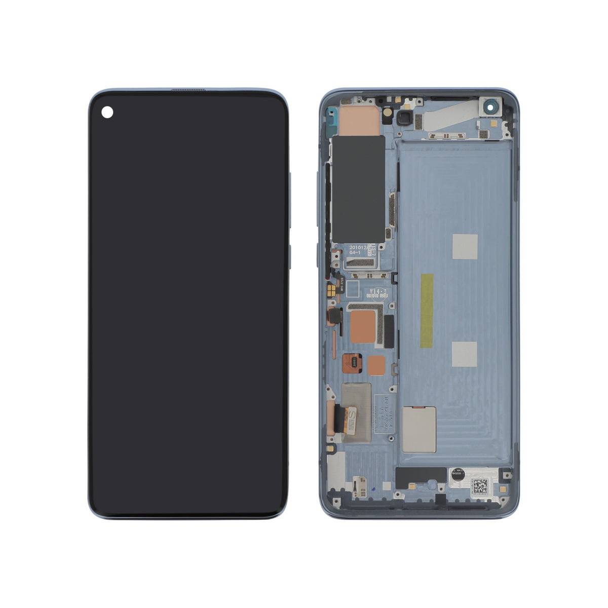 Écran complet Mi 10 Pro 5G – Gris – Qualité d'origine – avec châssis