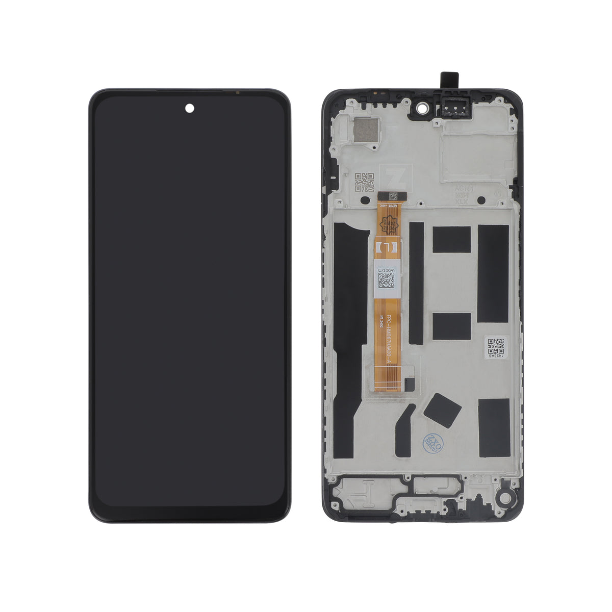 Écran complet Oppo A80 5G – Noir – Qualité d'origine – avec châssis