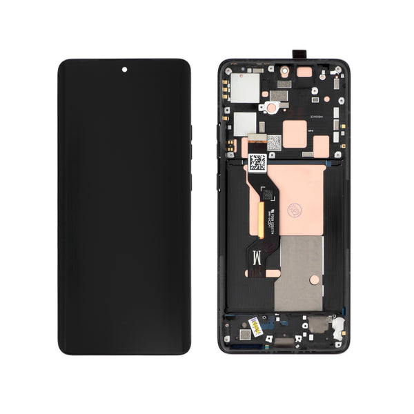 Écran complet Motorola Edge 50 Pro – Noir – Qualité d'origine – avec châssis