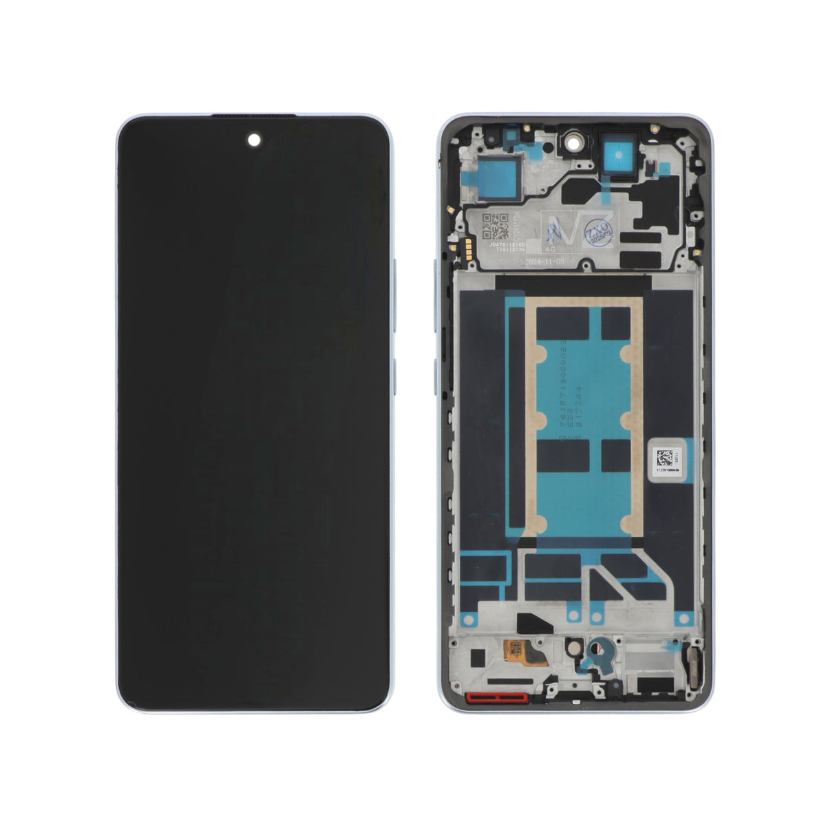 Écran complet saphir reno13 fs 5g/reno 13 f 5g Oppo Reno13 FS 5G / Reno13 F – Bleu – Qualité d'origine – avec châssis