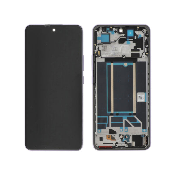 Écran complet papillon reno13 fs 5g/reno 13 f 5g Oppo Reno13 FS 5G / Reno13 F – Violet – Qualité d'origine – avec châssis