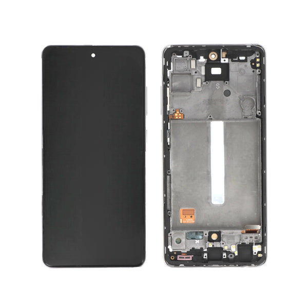 Écran complet Galaxy A52s – Blanc – Compatible LCD (Incell) – avec châssis