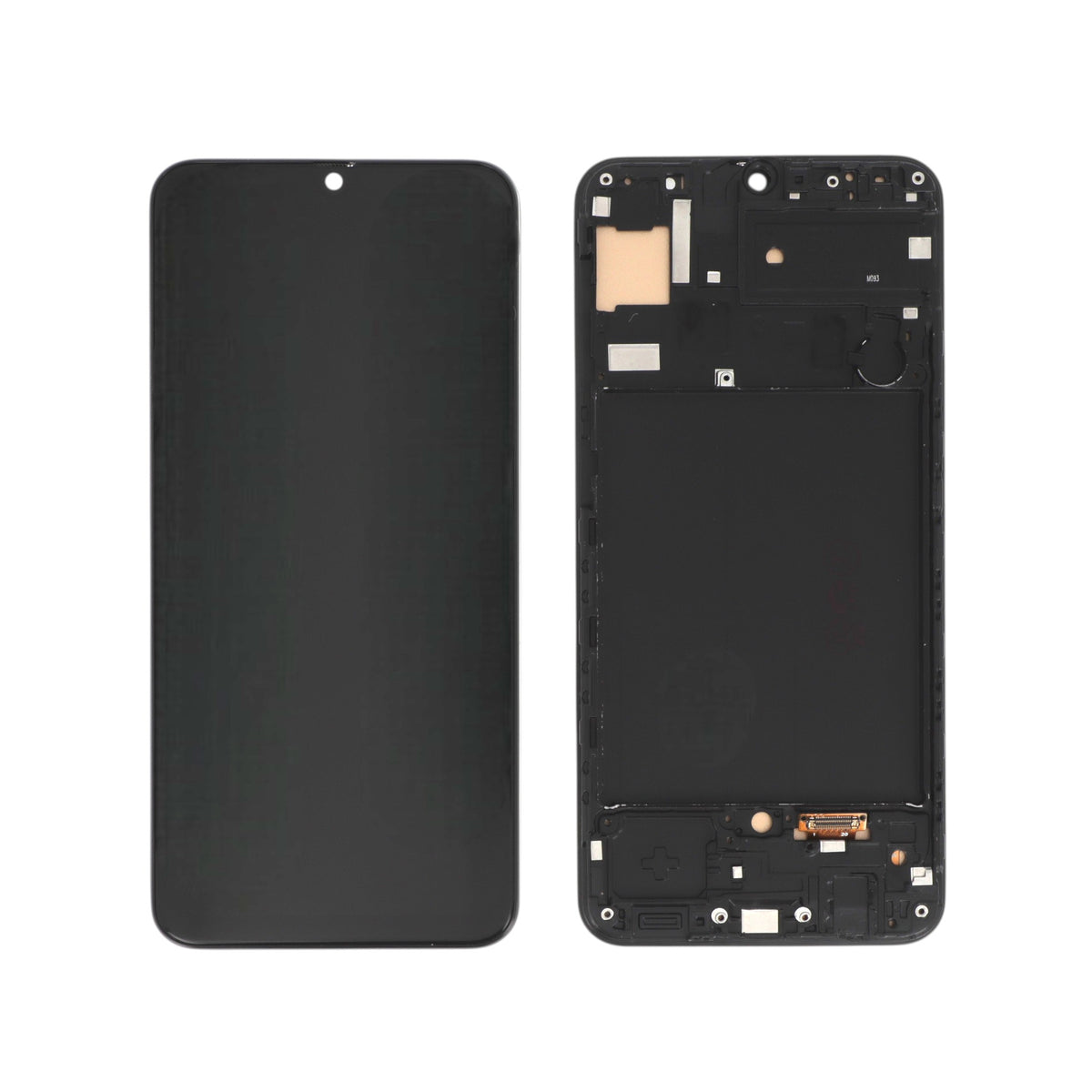 Écran complet Galaxy A50 – Compatible LCD (Incell) – avec châssis