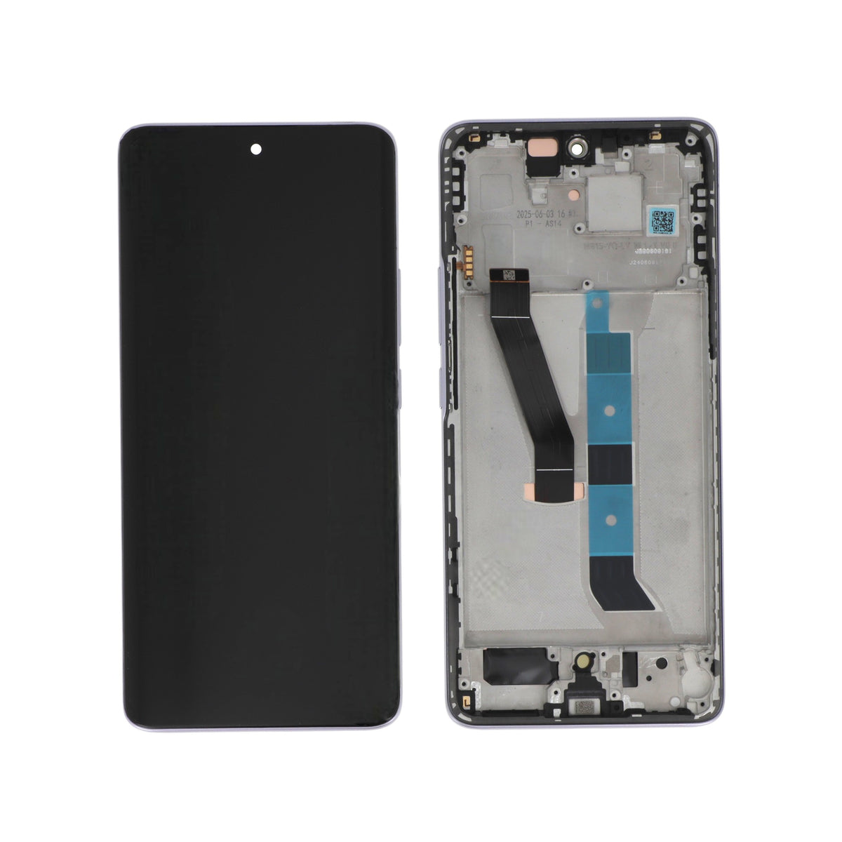 Écran complet Redmi Note 15 5G – Violet – Qualité d'origine – avec châssis