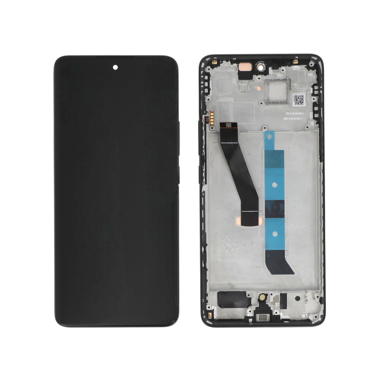 Écran complet Redmi Note 15 5G – Noir – Qualité d'origine – avec châssis