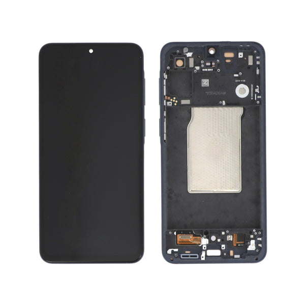 Écran complet Galaxy A57 – Bleu – Compatible OLED – avec châssis