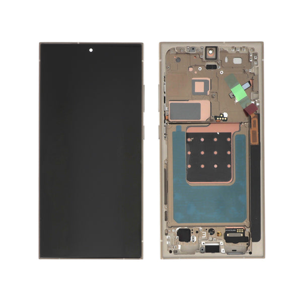 Écran complet Galaxy S24 Ultra – Titane Jaune – Compatible OLED