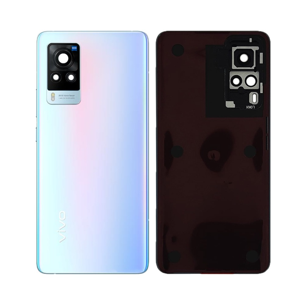 Vitre arrière Vivo X60 Pro – Bleu givre – Compatible Premium