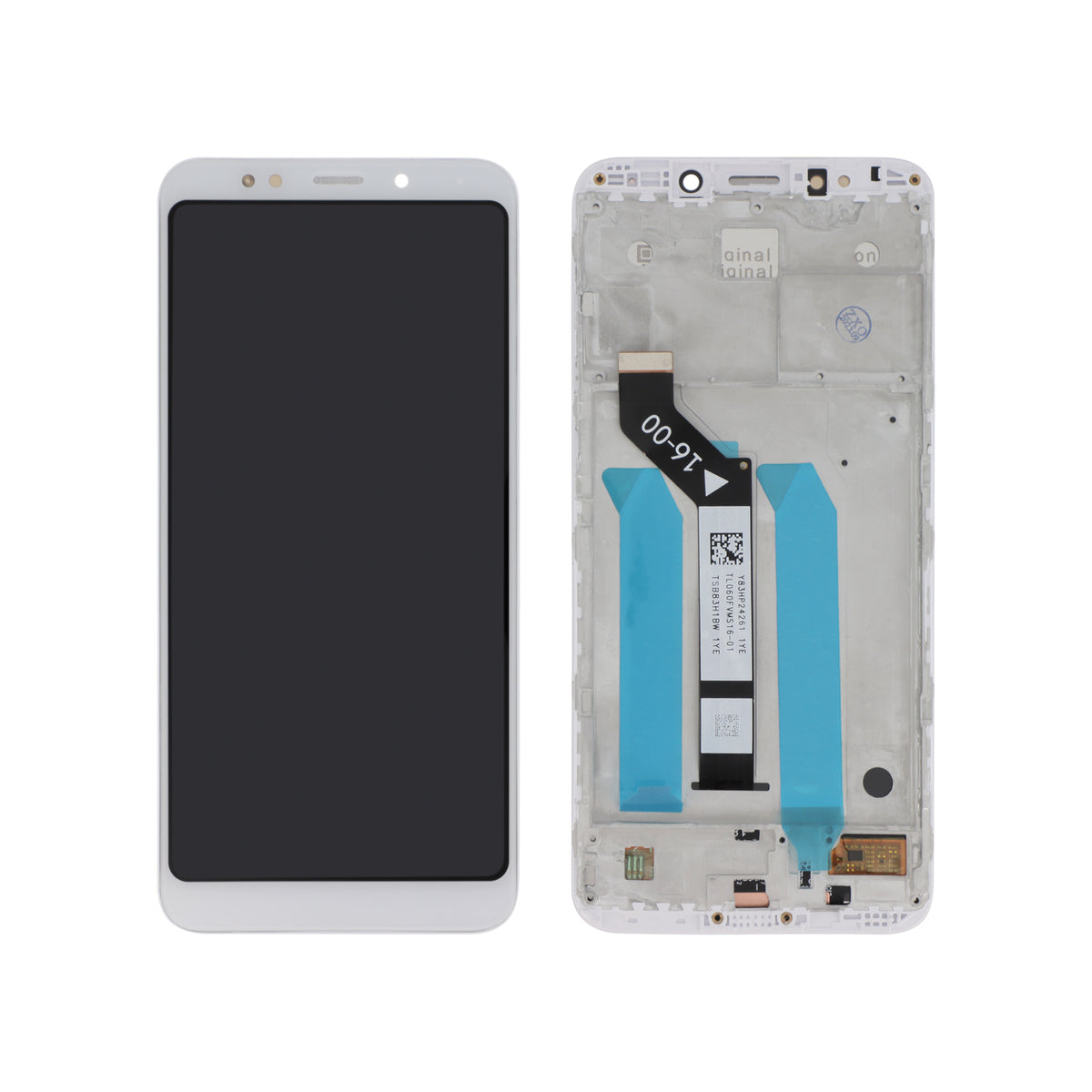 Écran complet Redmi 5+ – Blanc – Compatible LCD