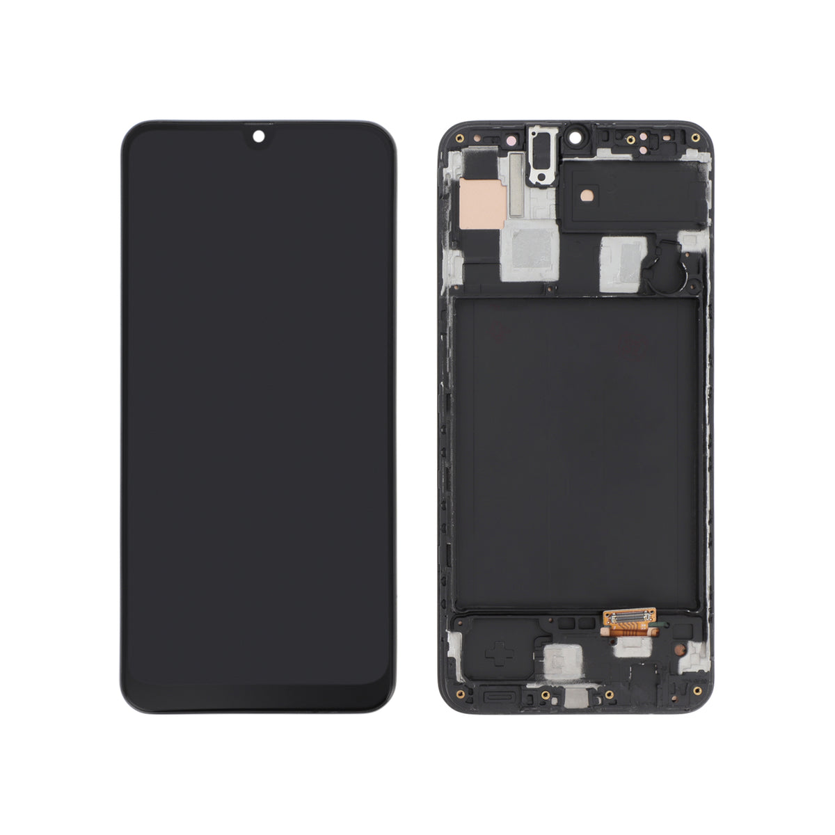 Écran complet Galaxy A30 – Compatible OLED – avec châssis