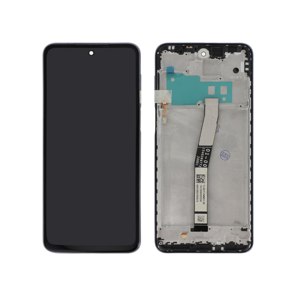 Écran complet Redmi Note 9S – Gris – Qualité d'origine – avec châssis