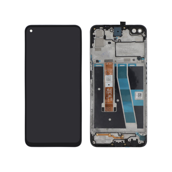 Écran complet Oppo A72 – Noir – Compatible LCD – avec châssis