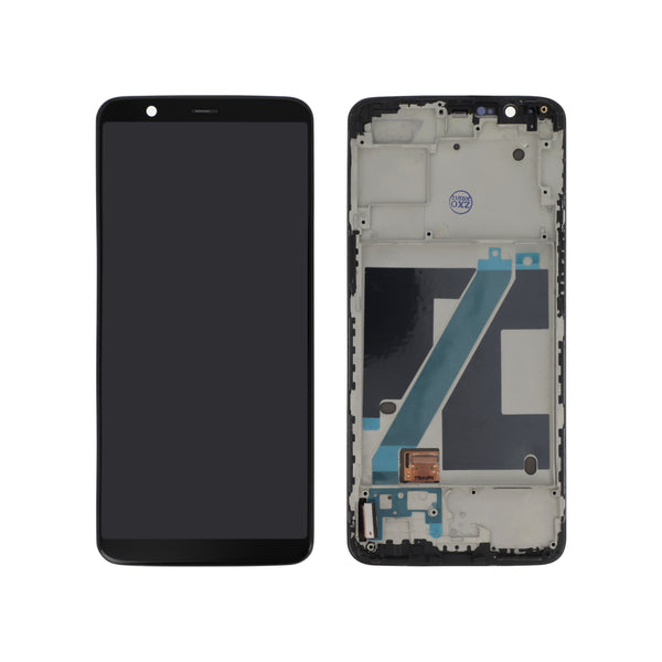 Écran complet OnePlus 5T – Noir – Qualité d'origine – avec châssis