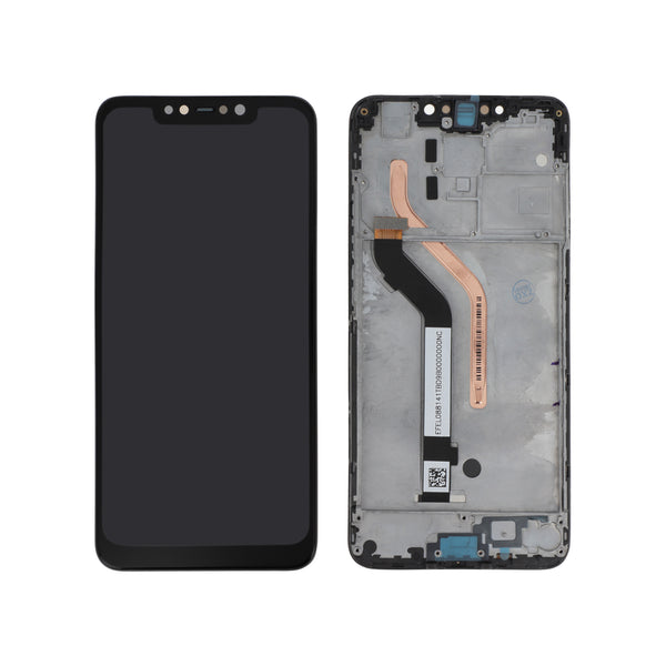 Écran complet pocophone f1 Poco F1 – Noir – Compatible LCD – avec châssis