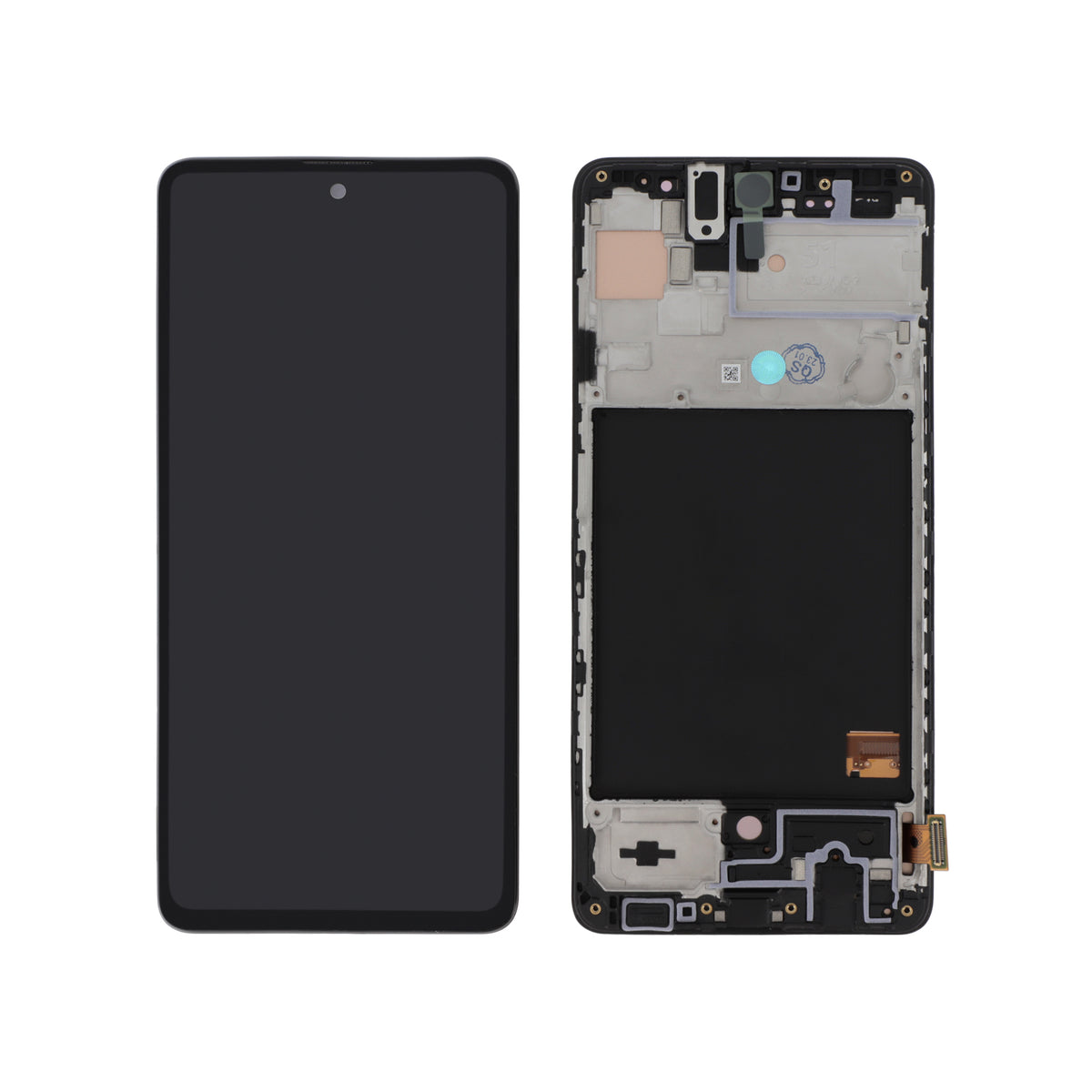Écran complet Galaxy A51 – Compatible OLED – avec châssis