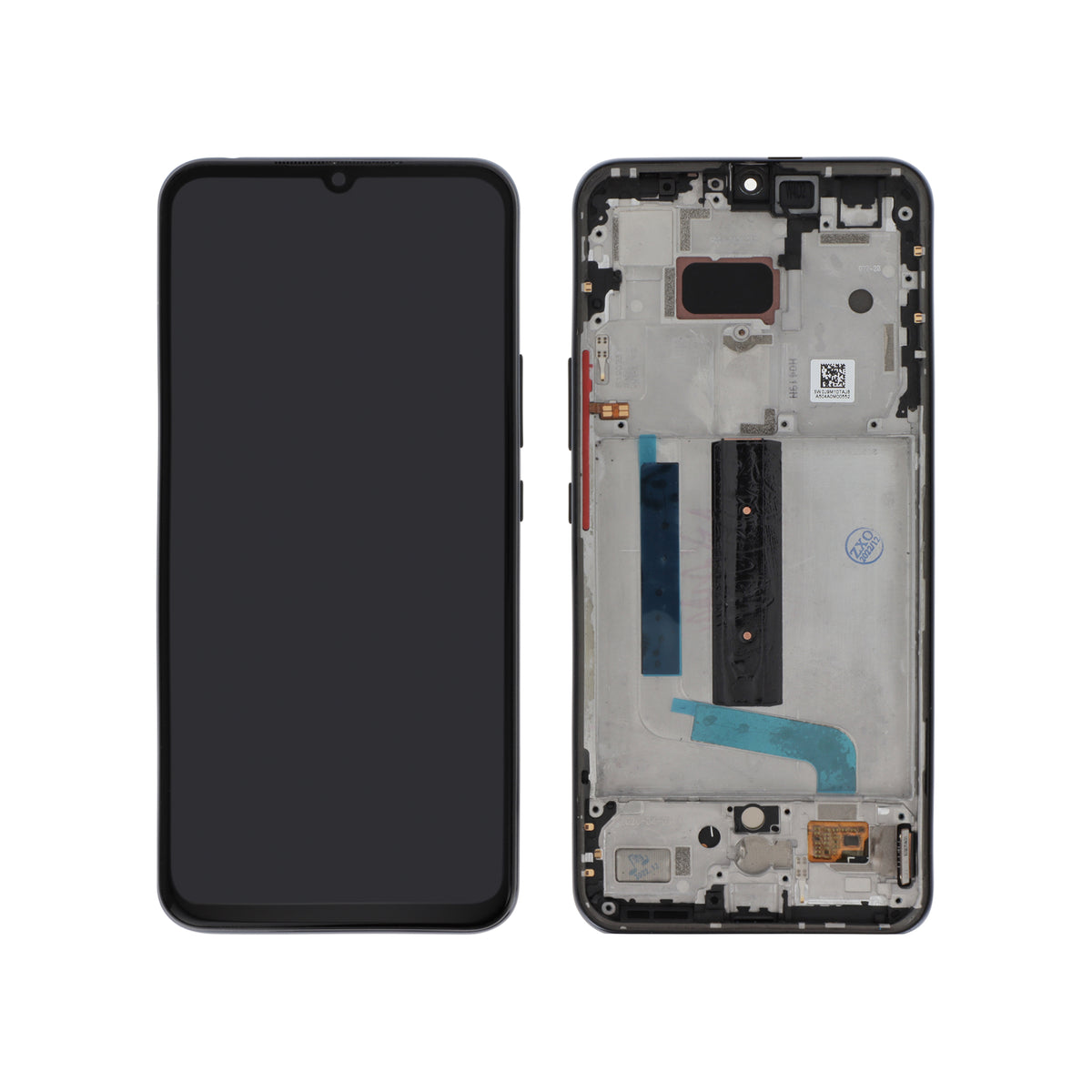 Écran complet Mi 10 Lite 5G – Gris – Qualité d'origine – avec châssis