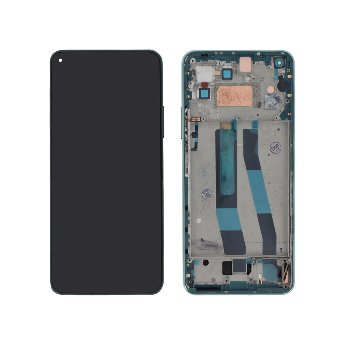 Écran complet Xiaomi 11 Lite 5G NE / Mi 11 Lite 5G – Vert – Compatible LCD