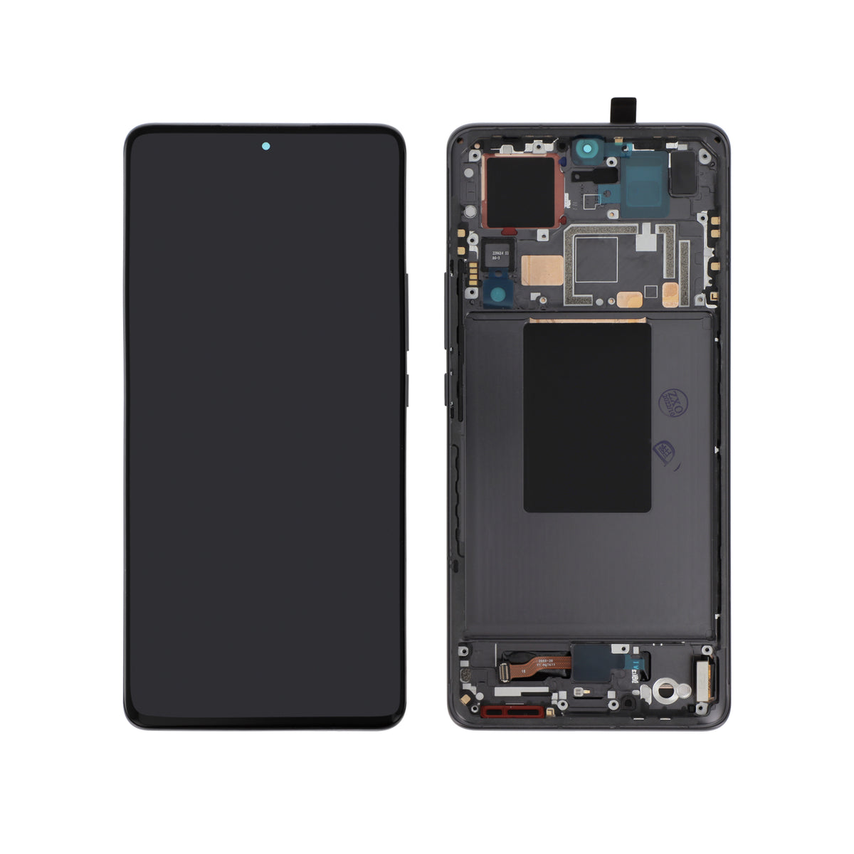 Écran complet Xiaomi 12 Pro – Noir – Qualité d'origine – avec châssis