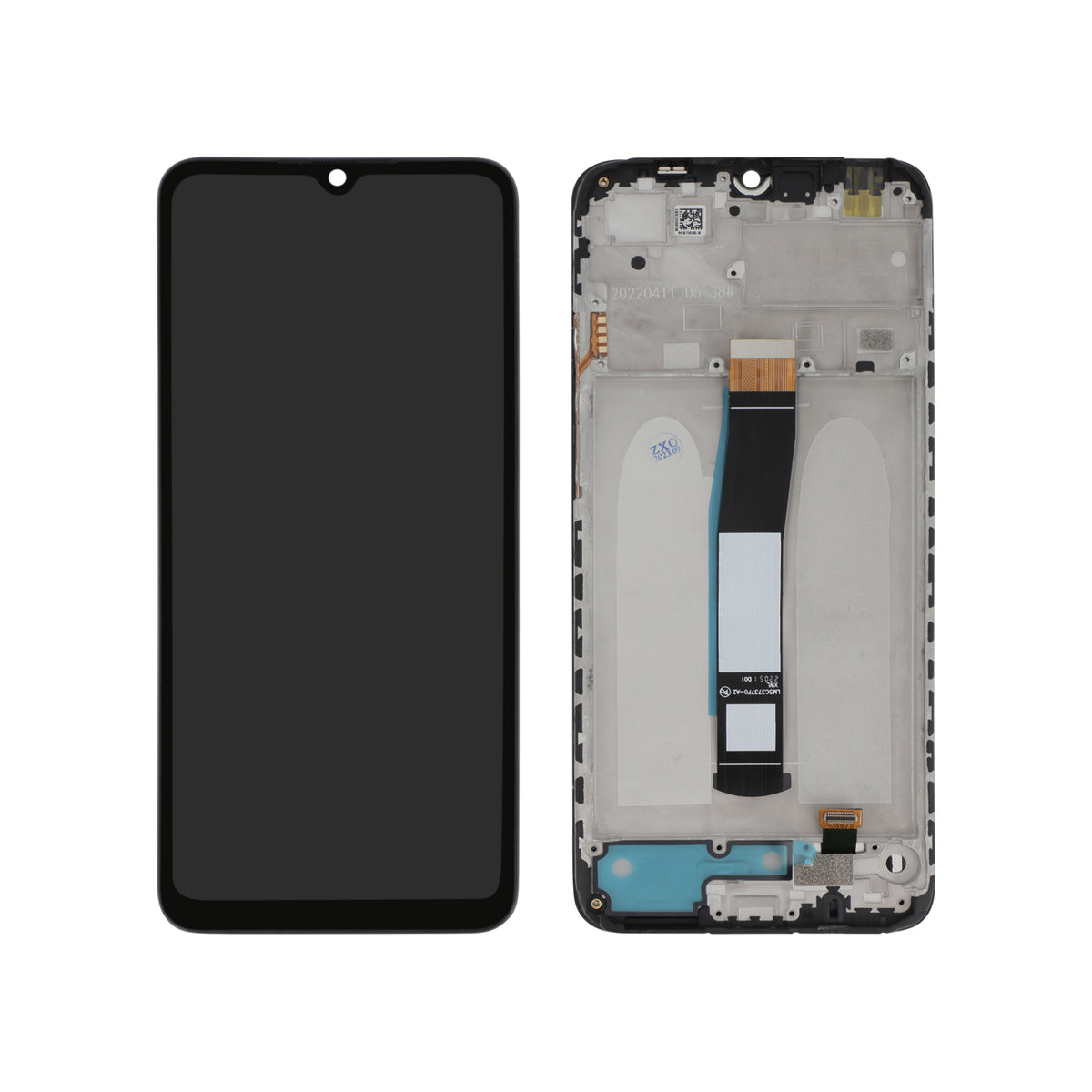 Écran complet Redmi 10C – Compatible LCD – avec châssis