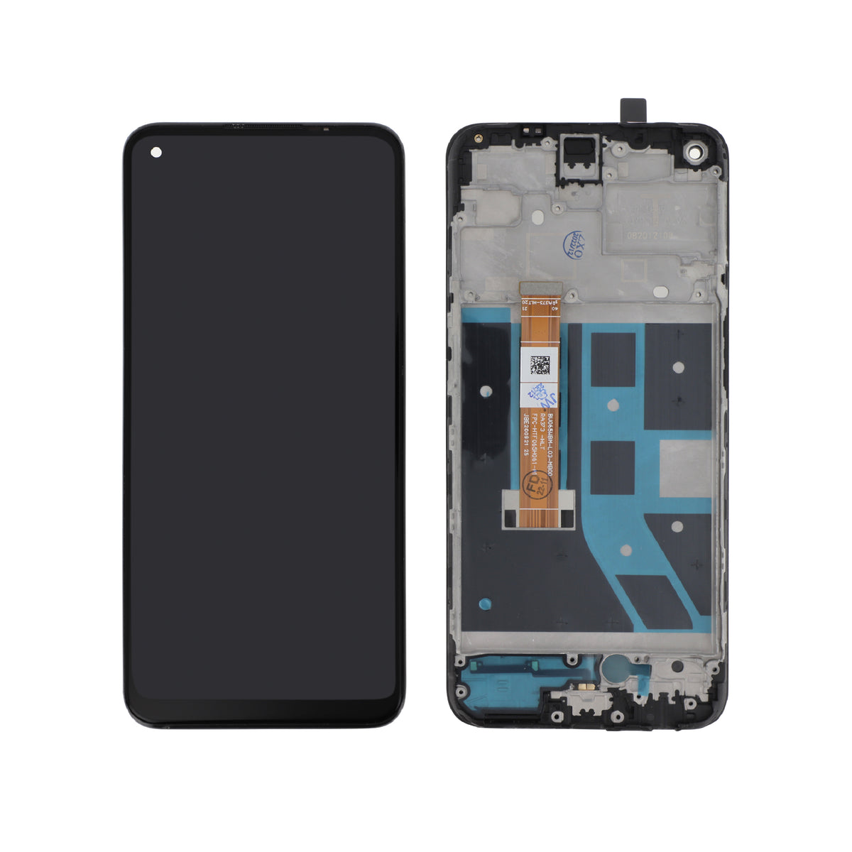 Écran complet OnePlus Nord N100 – Noir – Qualité d'origine – avec châssis