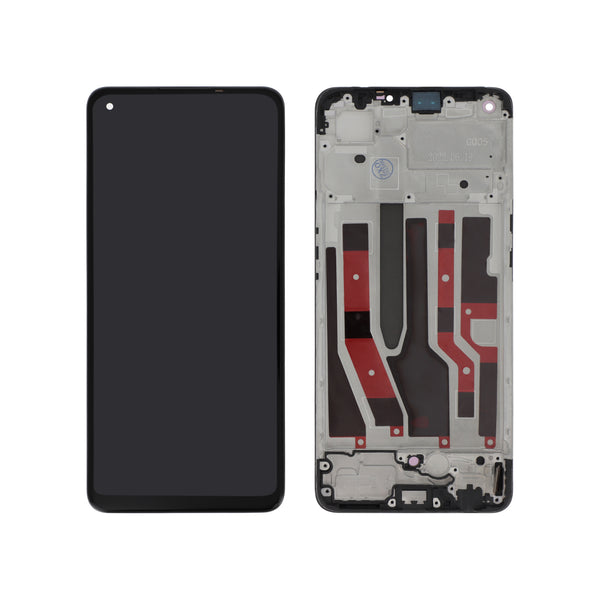 Écran complet Oppo Reno7 4G – Noir – Compatible OLED – avec châssis