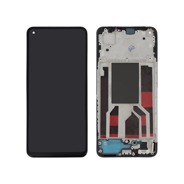Écran complet Oppo Reno8 5G – Noir – Compatible OLED – avec châssis