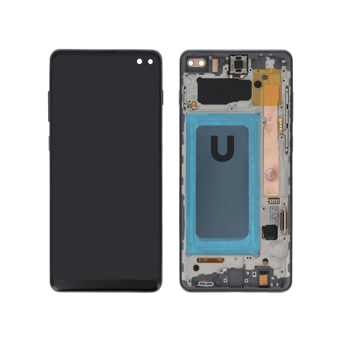 Écran complet Galaxy S10+ – Noir – Compatible LCD (Incell)
