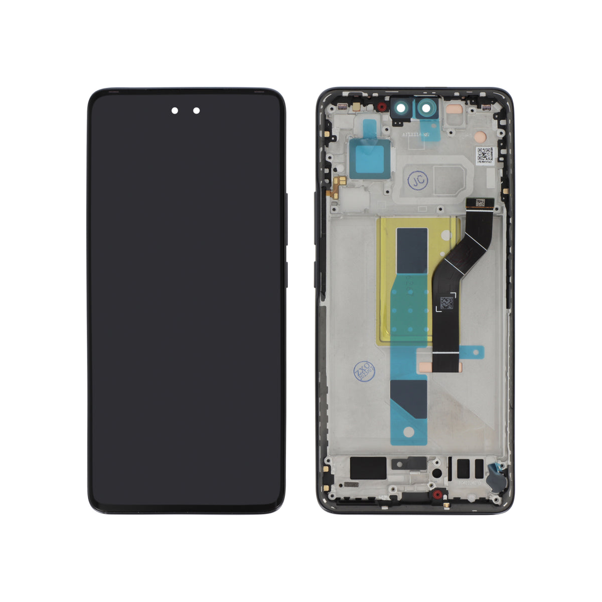 Écran complet Xiaomi 13 Lite – Noir – Qualité d'origine – avec châssis
