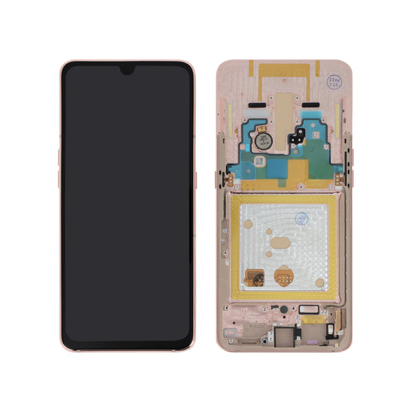 Écran complet Galaxy A80 – Or – Compatible OLED – avec châssis
