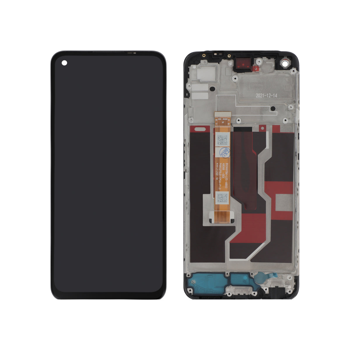 Écran complet Oppo A96 – Noir – Qualité d'origine – avec châssis