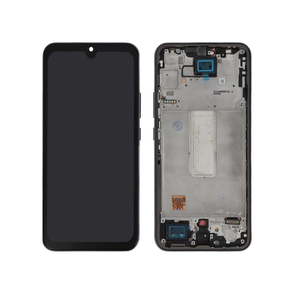 Écran complet Galaxy A34 – Noir – Compatible OLED – avec châssis