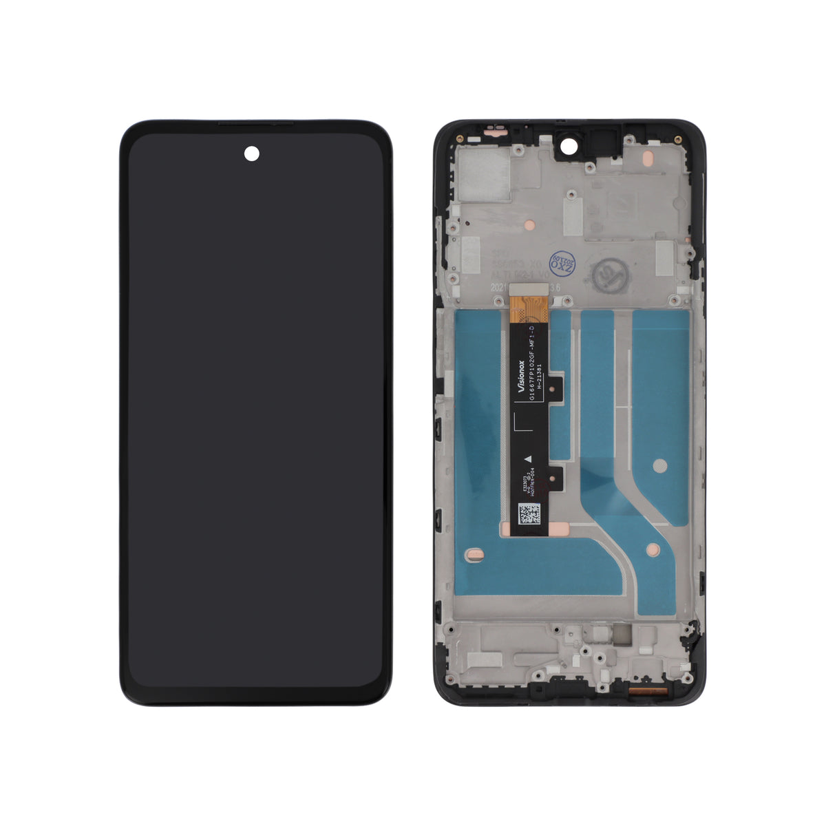 Écran complet Motorola Edge 20 Lite – Noir – Qualité d'origine – avec châssis
