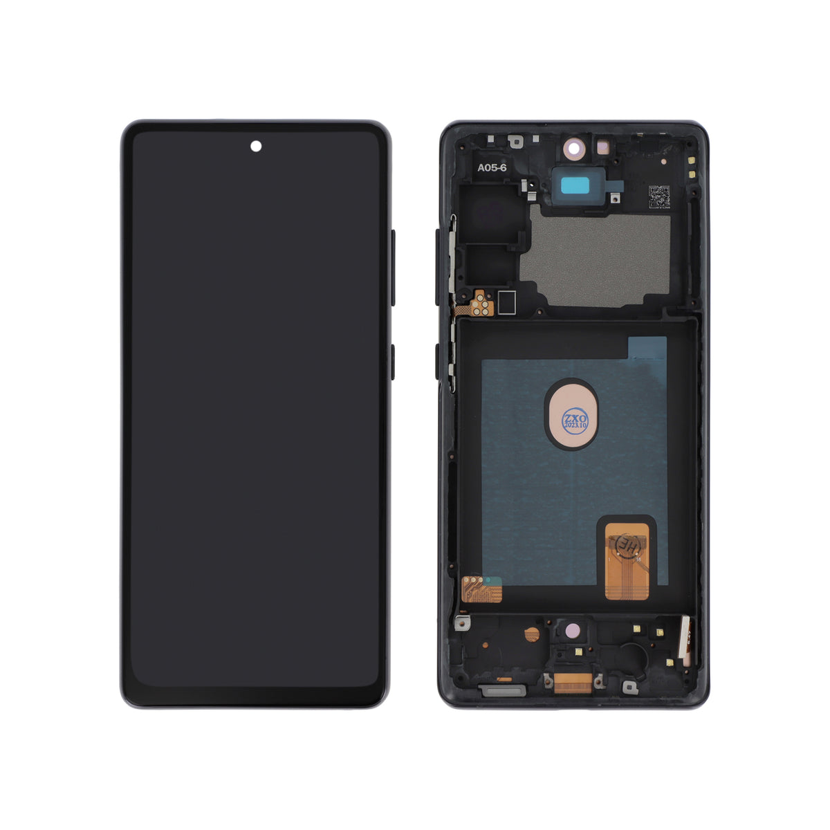 Écran complet Galaxy S20 FE 5G / S20 FE – Bleu – Compatible OLED – avec châssis