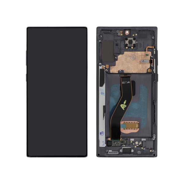 Écran complet Galaxy Note 10+ – Noir – Qualité d'origine – avec châssis
