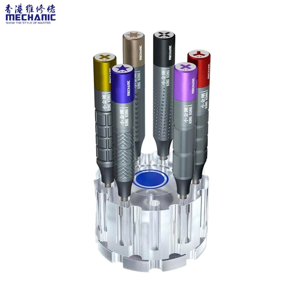 Kit Tournevis de Précision Mechanic King Kong (6 pcs + Porte-Tournevis)