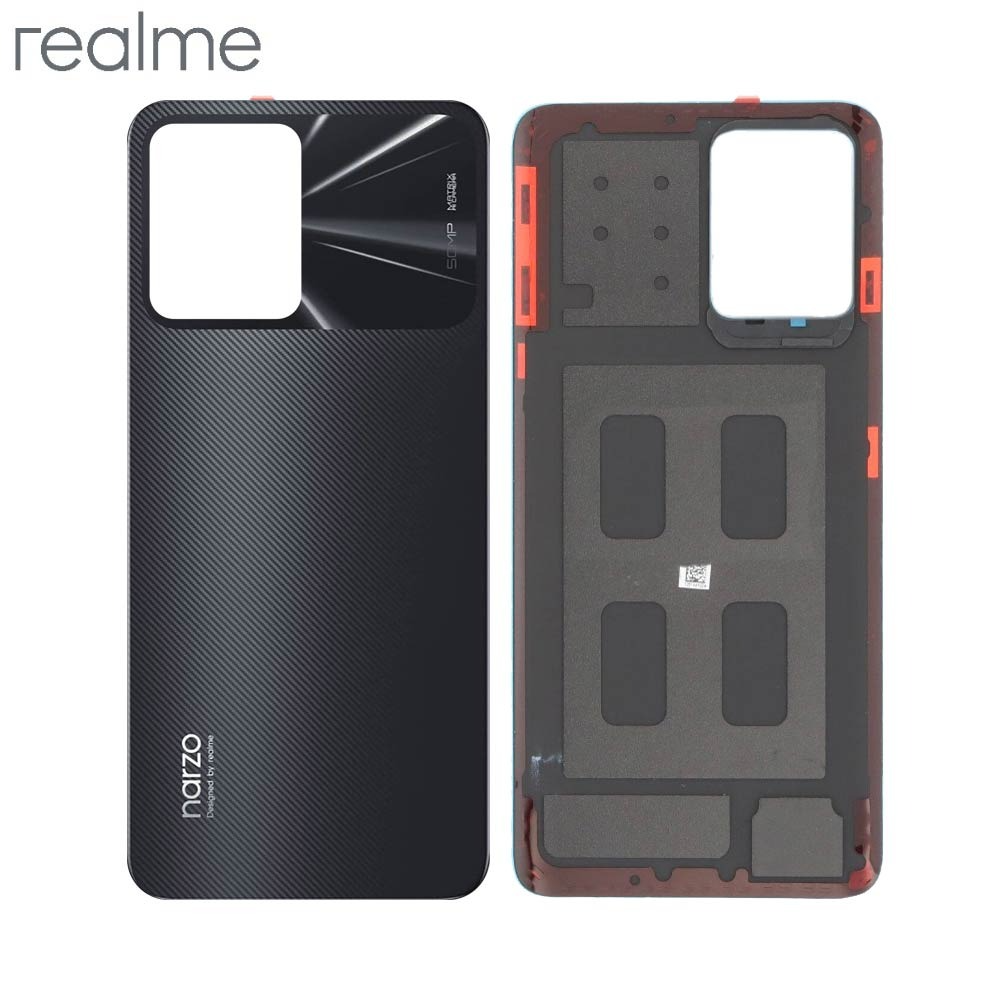 Vitre arrière Realme Narzo 50A Prime – Noir éclair – Original