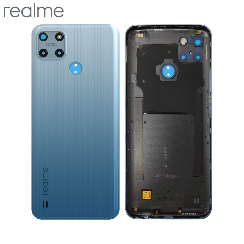Vitre arrière Realme C25Y – Bleu glacier – Original