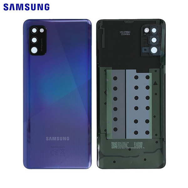 Vitre arrière Galaxy A41 – Bleu prismatique – Original Samsung (Service Pack)