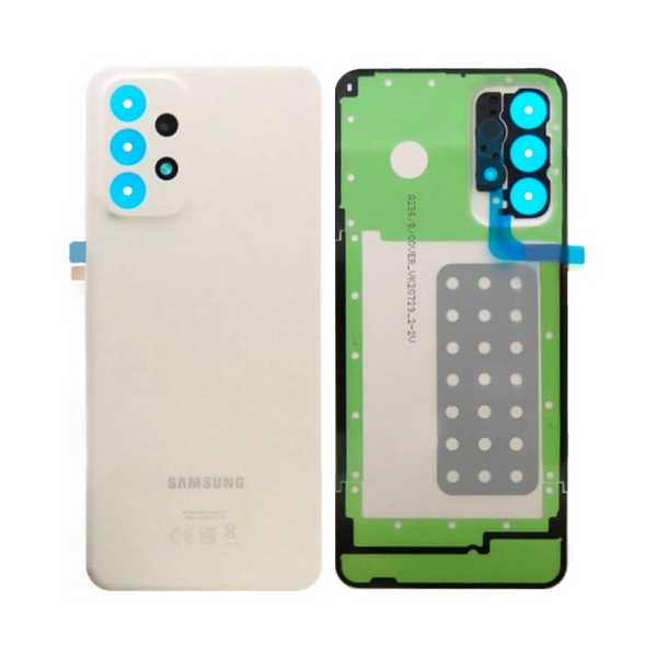 Vitre arrière Galaxy A23 5G – Blanc – Compatible Premium