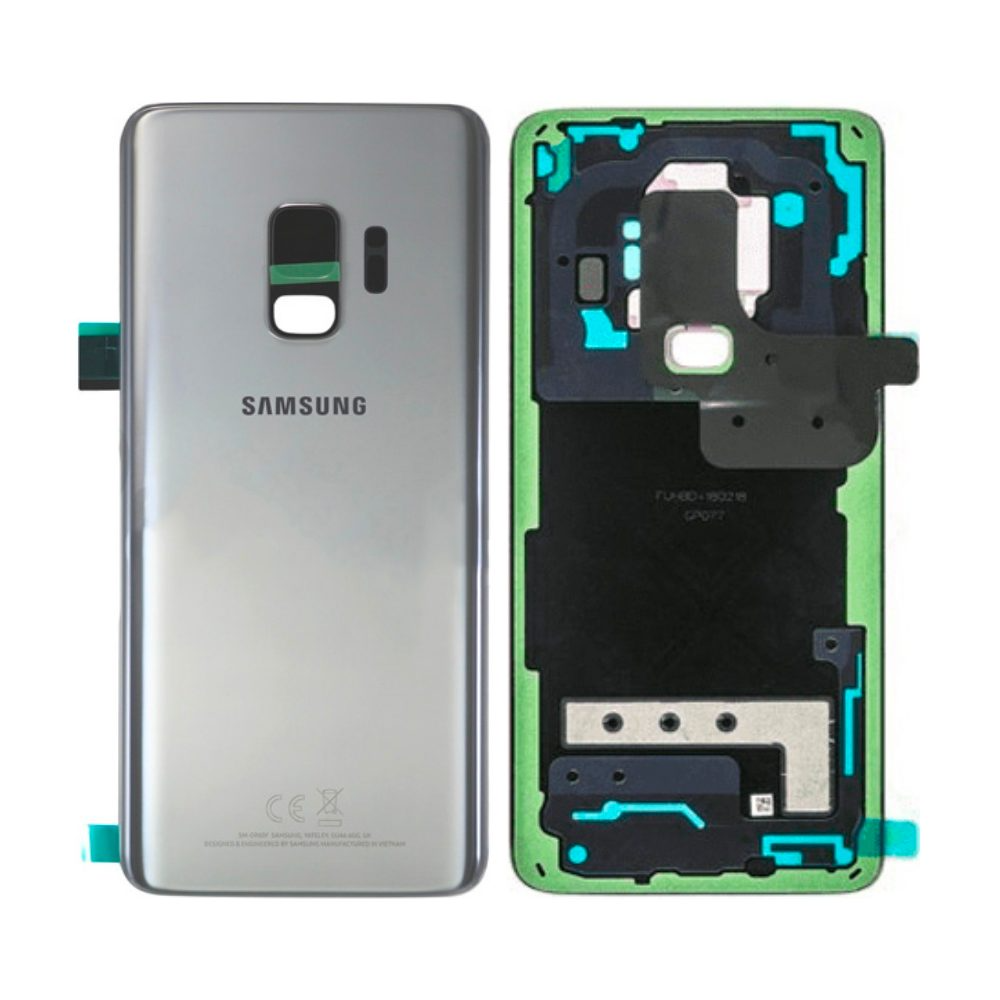 Vitre arrière Galaxy S9 Plus – Gris titane – Compatible Premium
