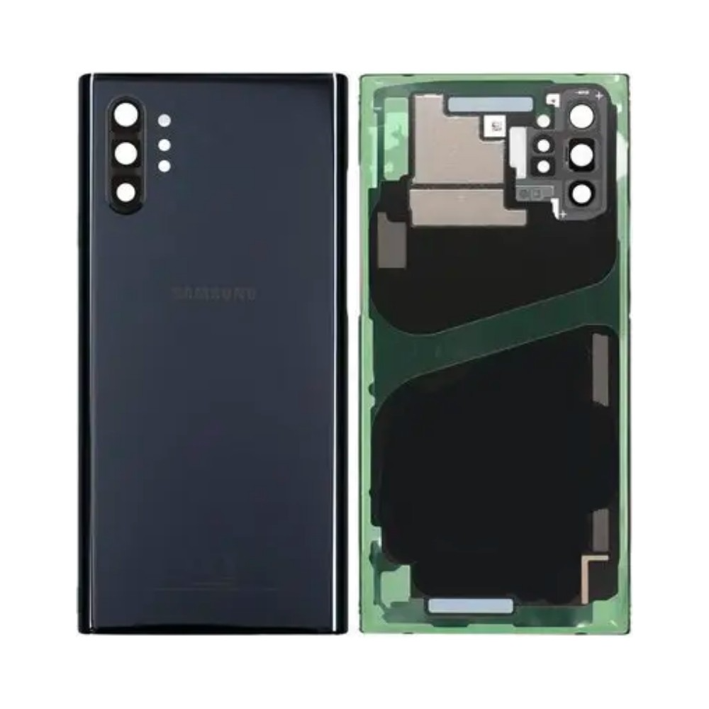 Vitre arrière Galaxy Note 10 Plus – Noir – Compatible Premium