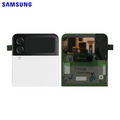 Vitre arrière Galaxy Z Flip 4 5G (Supérieur) – Blanc – Original Samsung (Service Pack)